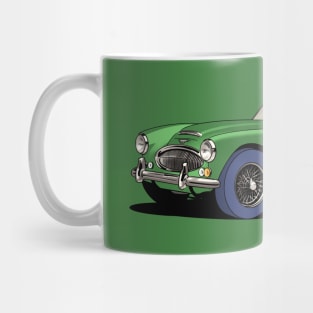 Austin-Healey 3000 British sports car in green Mug